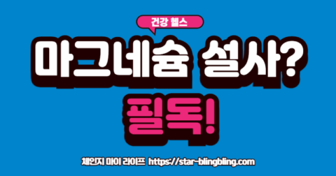 마그네슘 부작용인 설사를 피하고 올바른 복용량을 지키는 방법을 설명하는 이미지.