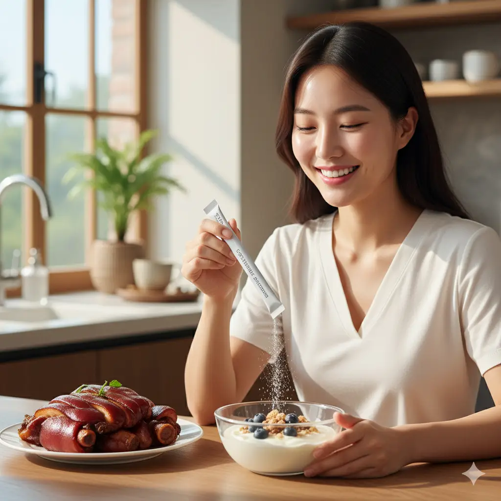 피부 탄력을 위한 먹는 콜라겐