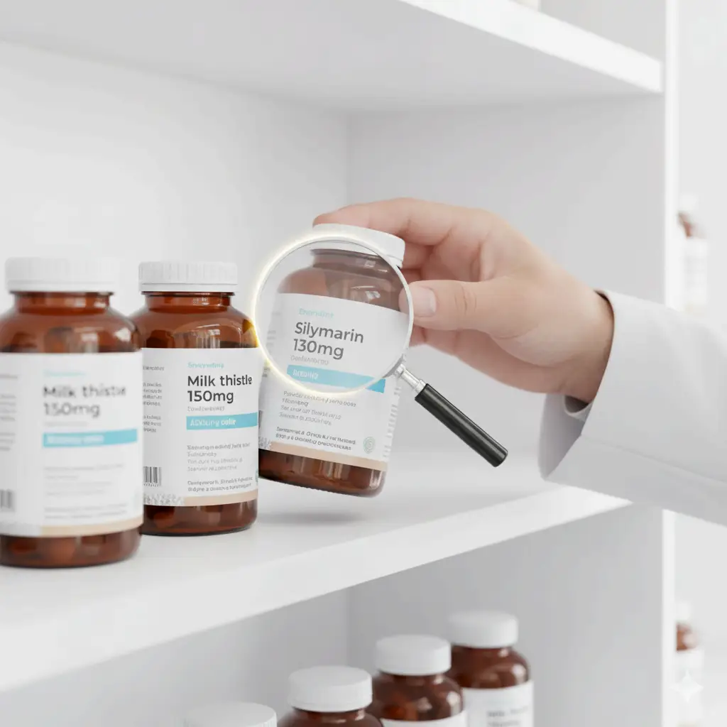 밀크씨슬, '이것' 확인 안 하면 효과 없습니다 (실리마린 130mg) 피로한 간을 위한 밀크씨슬 영양제