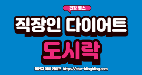 매일 메뉴 걱정 없는 직장인 다이어트 도시락 1주일 식단