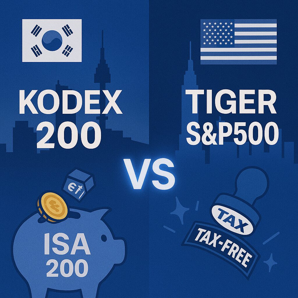 KODEX 200 TIGER S&P500: 주식 왕초보 첫 ETF 완벽 비교 (추천) KODEX 200 TIGER S&P500