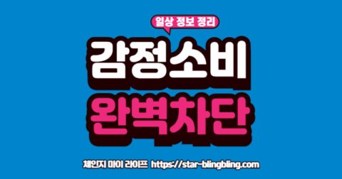 감정 소비'라는 이름의 수도꼭지를 '이성'이라는 손으로 잠그는 모습