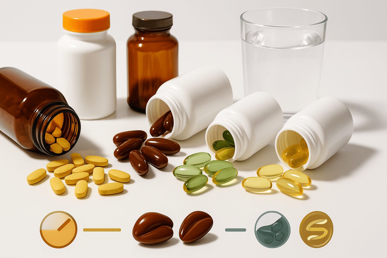 비타민D와 오메가3 영양제 과다복용 위험을 상징하는 사진