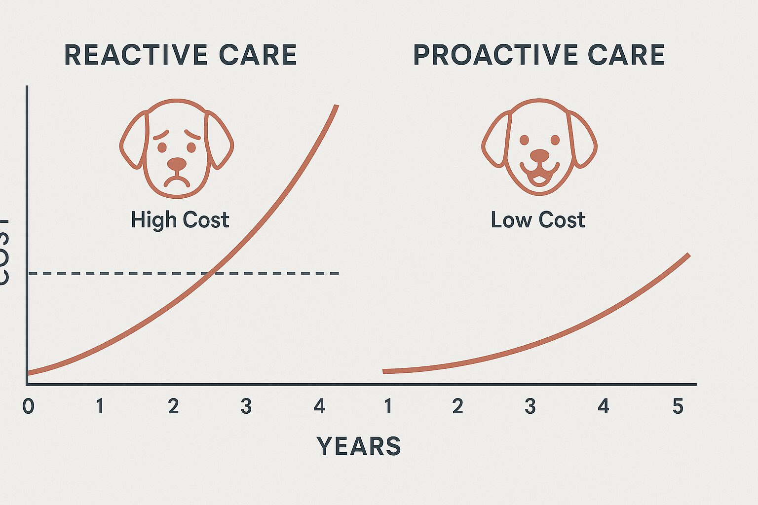 만성 질환 관리를 위한 전통 방식과 헬스케어 구독 방식의 비용 절감 비교 인포그래픽