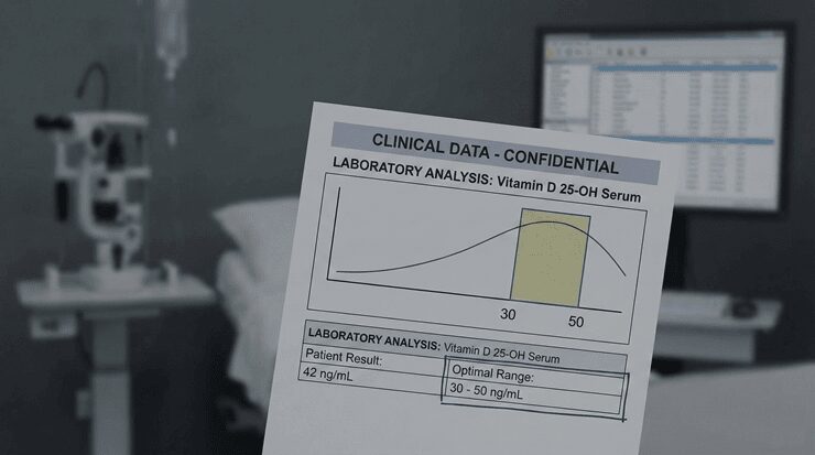 비타민D 수치 30과 50의 건강 상태 차이를 보여주는 비교 인포그래픽