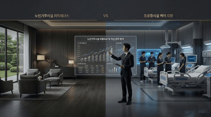 실버타운, 요양원, 재가요양의 비용과 자산 가치를 정밀하게 비교 분석하는 전문가