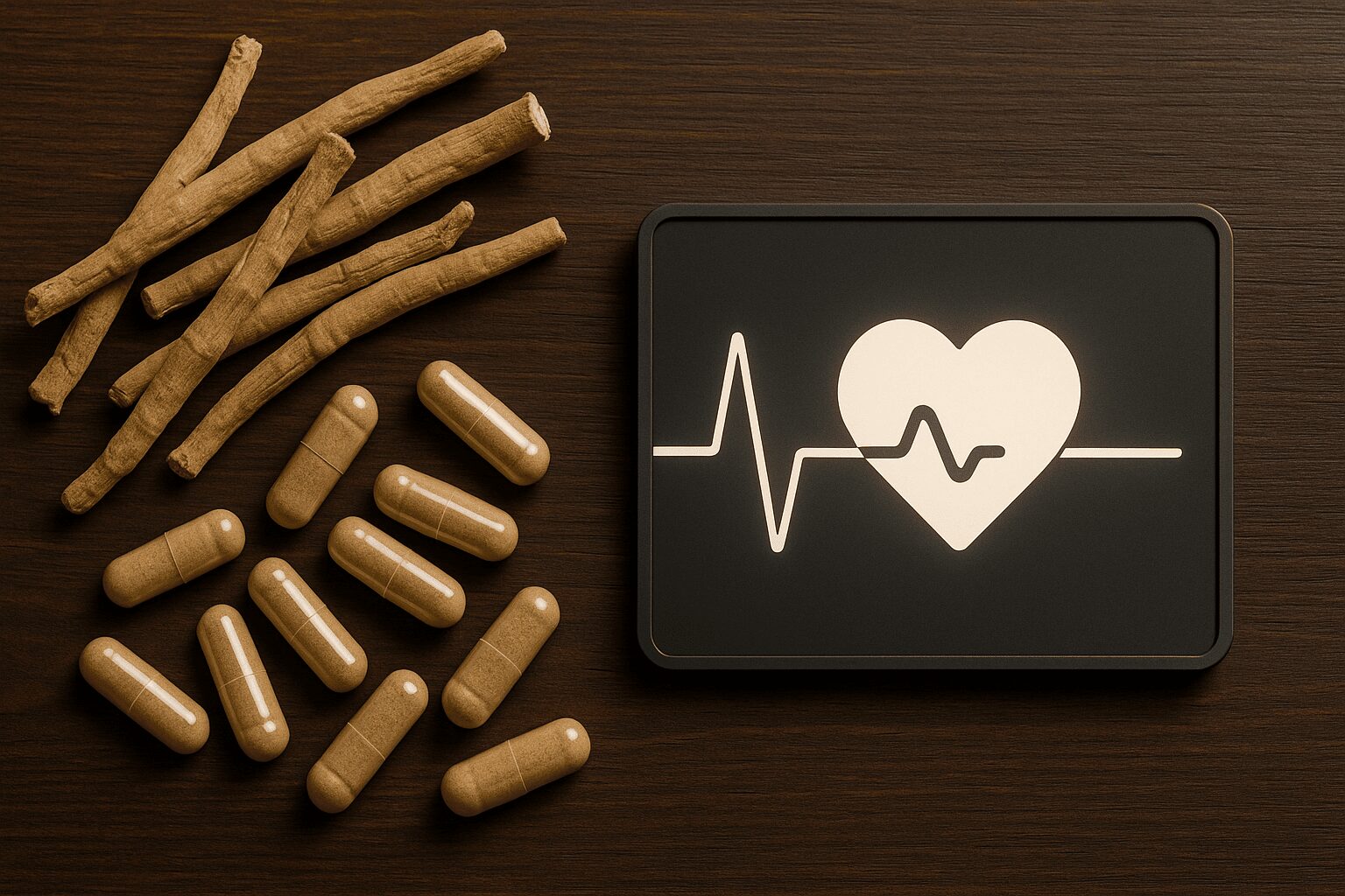 아스타잔틴 효과와 코르티솔 조절, 수면 개선 작용을 상징하는 사진