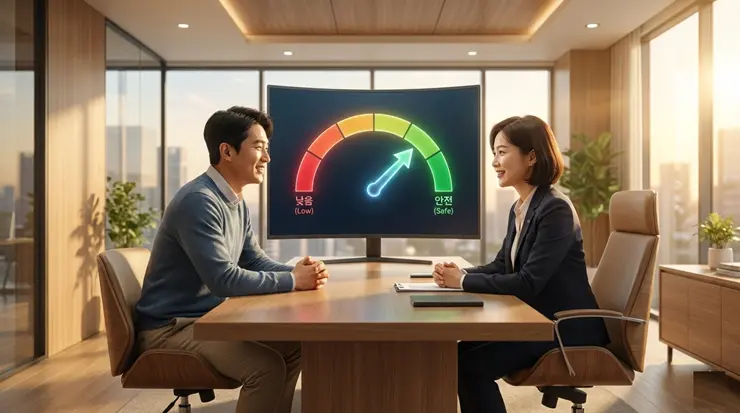 신용점수 300점대도 가능한 정책대출 총정리: "은행 거절 후 마지막 승인 루트" 신용점수 300점대도 가능한 정책대출 상담을 받는 저신용자의 모습