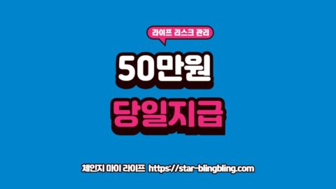 소액생계비대출 신청 자격 및 당일 지급 안내 정보를 담은 썸네일