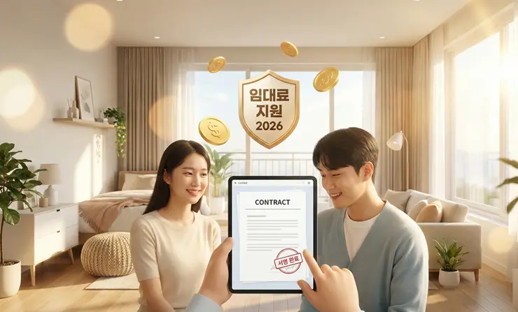 청년 월세지원 vs 청년 주거급여 차이 확인을 위해 노트북으로 주거 복지 정책을 검색하는 청년의 모습