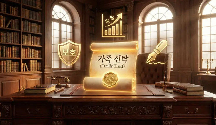 유언대용신탁 법적 효력을 확인하며 전문가와 상담하는 모습