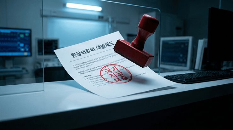 응급의료비 대불제도를 통해 긴급한 병원비를 국가로부터 지원받는 절차를 확인하는 모습