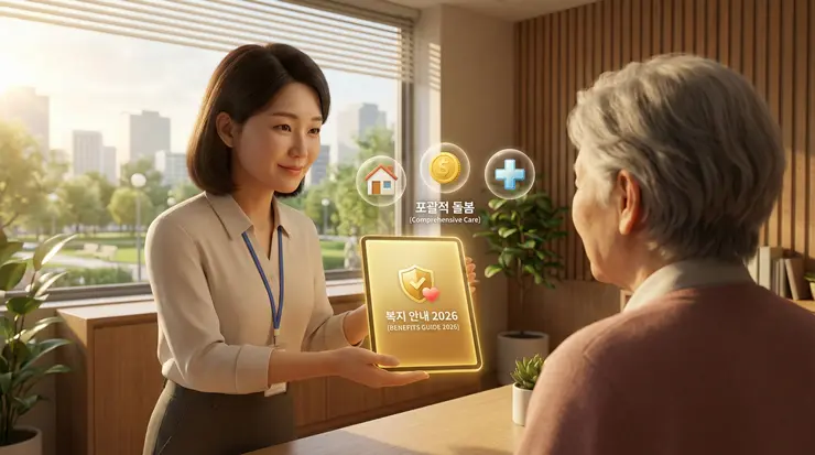 장애 판정 직후 혜택 확인을 위한 정부 지원 복지 상담 이미지