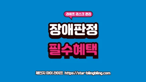 장애 판정 직후 혜택 3가지 요약 썸네일