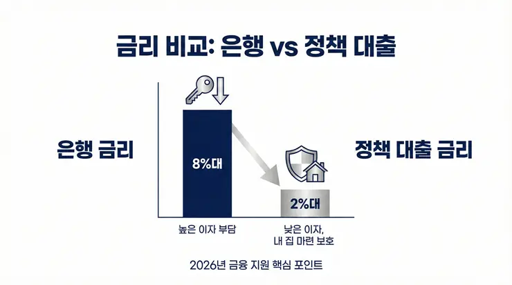 전세 사기 피해자 특별 대출 및 정부 지원 결정 통지서를 확인하는 모습