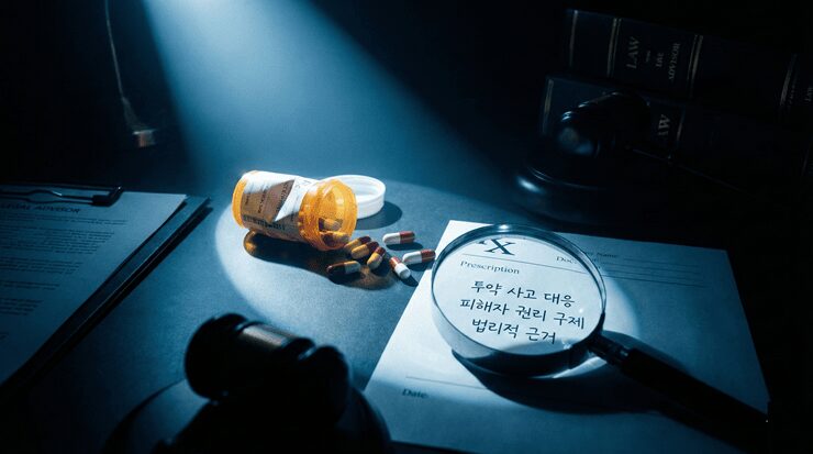 투약 사고 대응을 위해 약 처방 오류 내역과 실제 조제된 약품을 정밀 대조 분석하는 모습