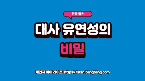 대사 유연성을 높여 지방 대사를 활성화하고 체지방 연소 효율을 극대화하는 과정을 안내하는 썸네일 이미지