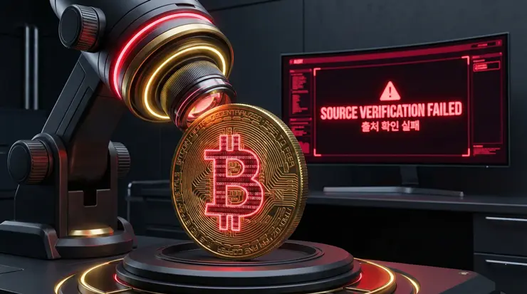 자금출처 조사 과정에서 자금의 흐름을 정밀하게 검증하는 과정을 형상화한 이미지