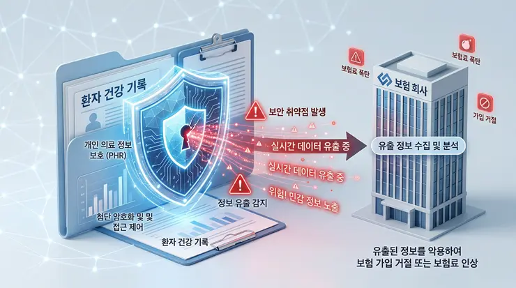 "내 기록이 보험사로?" 의료 마이데이터 활용 리스크: 보험금 거절 사유 총정리 의료 마이데이터 활용 리스크 정밀 분석