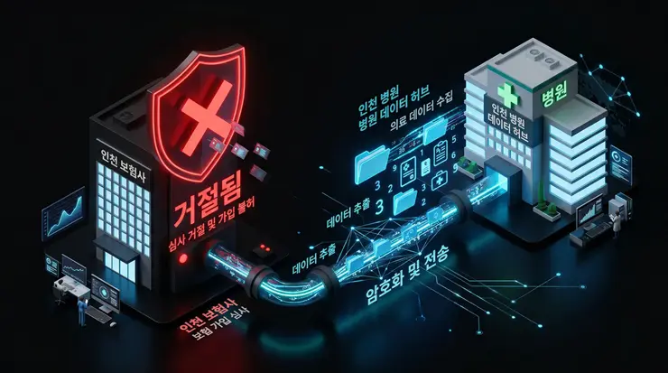 "내 기록이 보험사로?" 의료 마이데이터 활용 리스크: 보험금 거절 사유 총정리 의료 마이데이터 활용 보험 판정 시뮬레이션