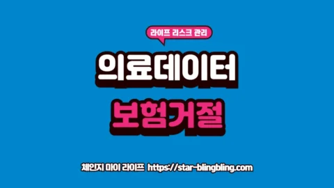 의료 마이데이터 활용 리스크 안내 텍스트 이미지