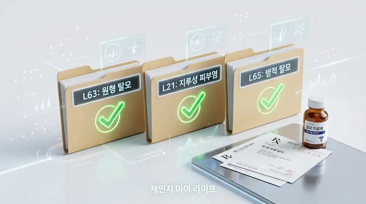 탈모 실비보험 보상 청구 서류 체크리스트 인포그래픽 리포트